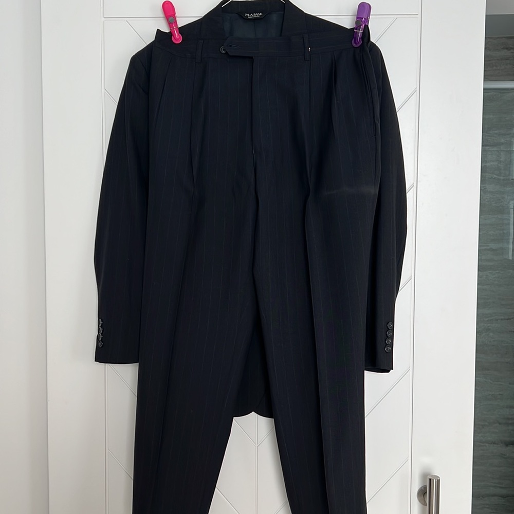 Jos. A. Bank Navy Blue Pin Stripe Suit - Picture 5 of 7